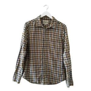 Madewell Perfect Fit Plaid Long Sleeves Button Down Boyfriend Shirt SZ S #1918